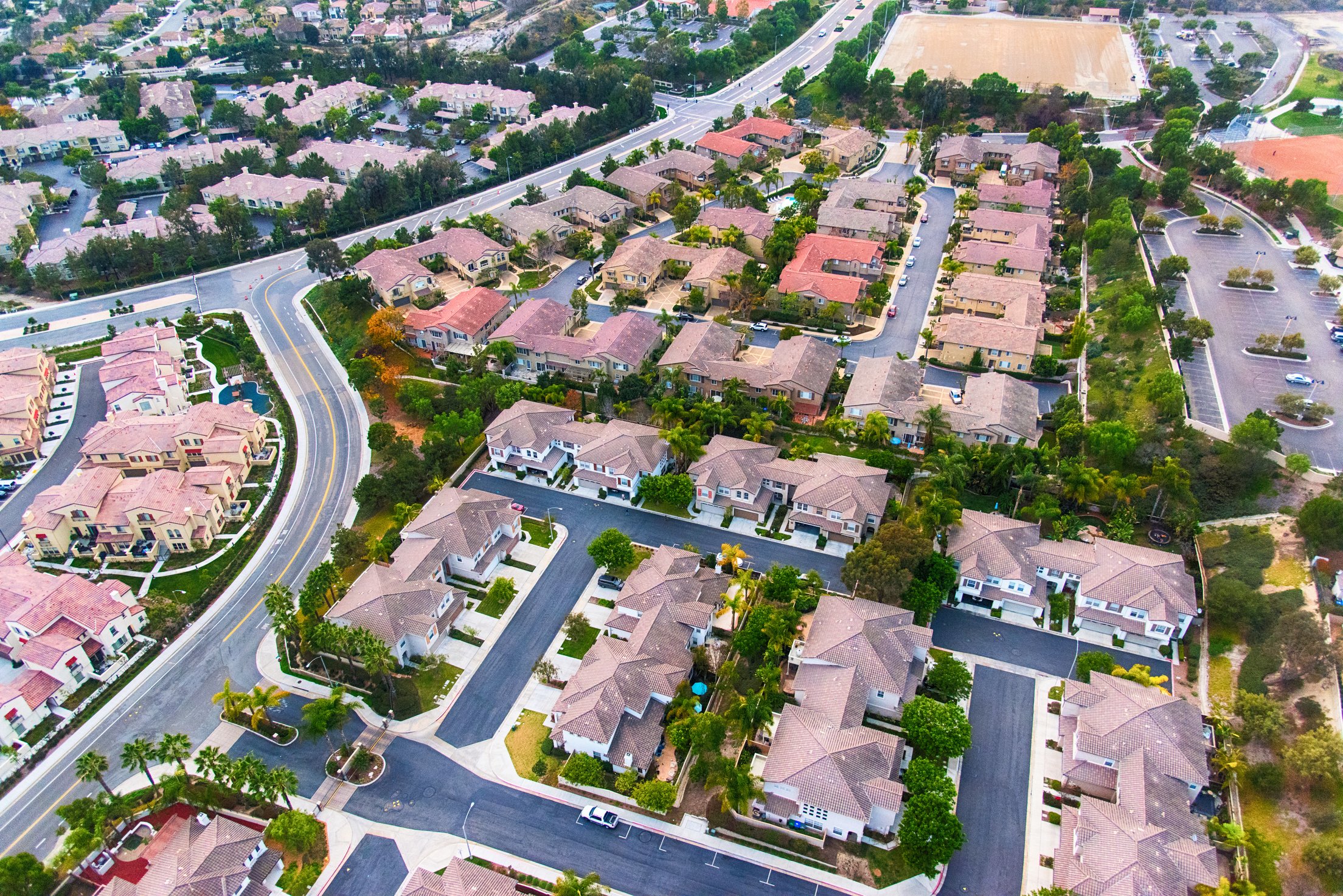 Suburban Subdivision Aerial